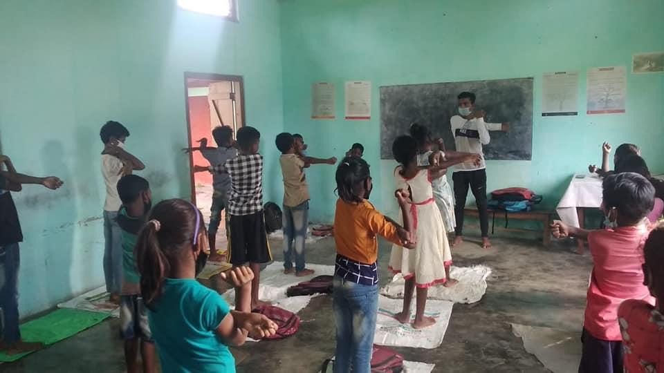 13th day happy schooling programme in 3 Tea gardens at Jorhat